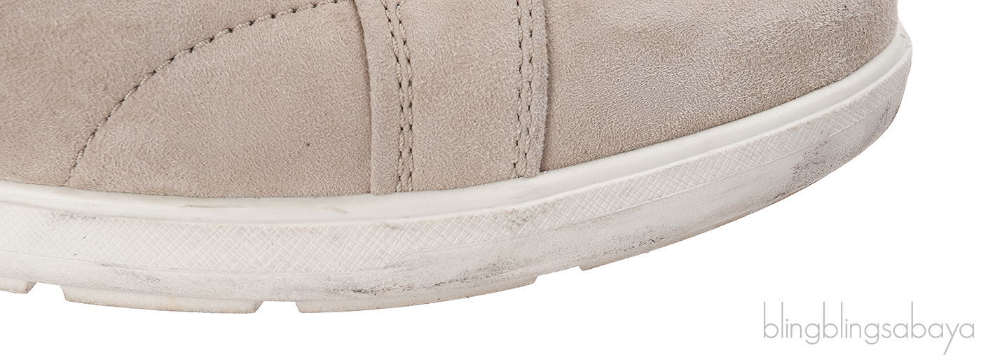 Prada Grey Suede Wedge Sneakers