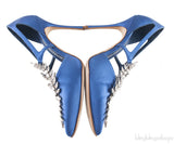 Lala Blue Crystal Heels