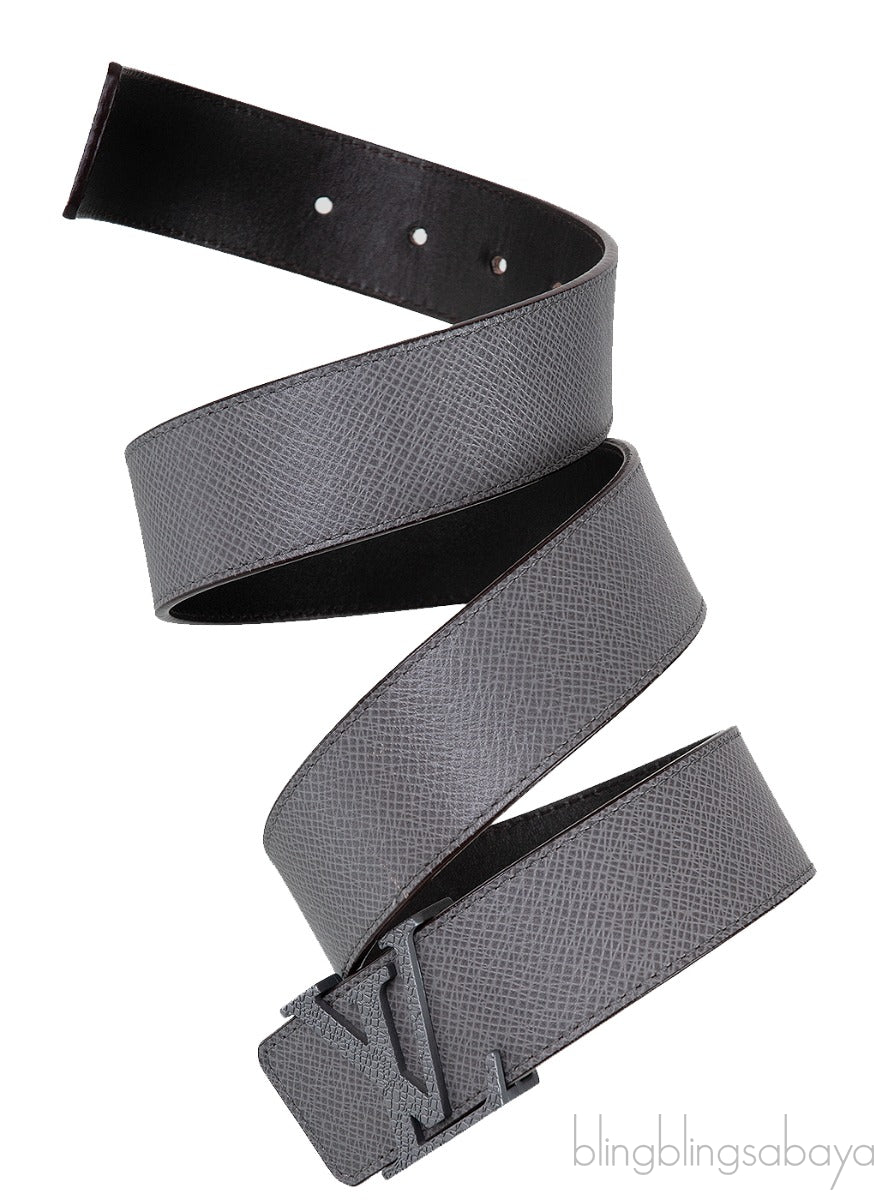 Grey Taiga 35mm LV Initiales Belt
