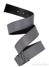 Grey Taiga 35mm LV Initiales Belt