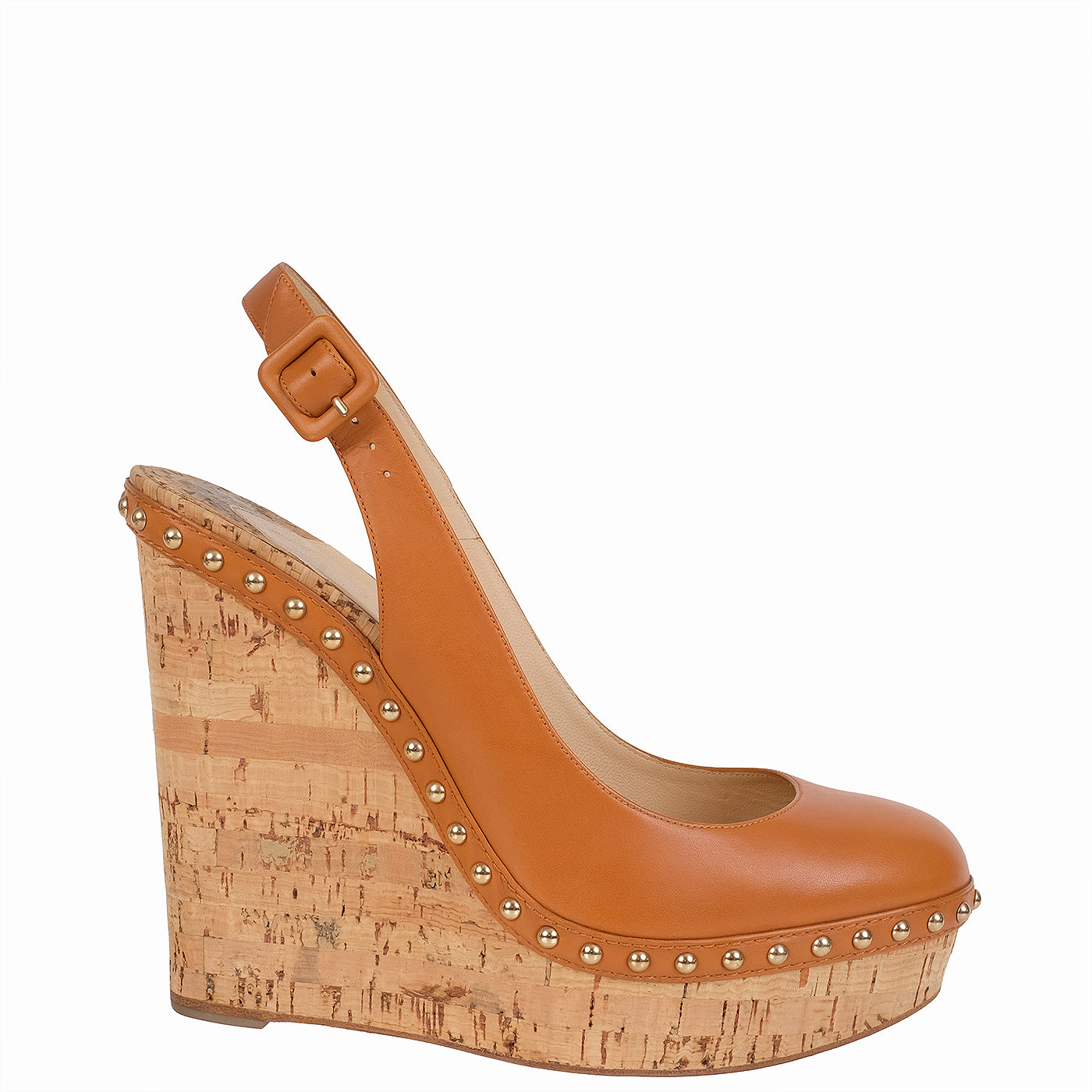 Christian Louboutin Hot Lita 140 Calf/Cork Zeppa Wedge