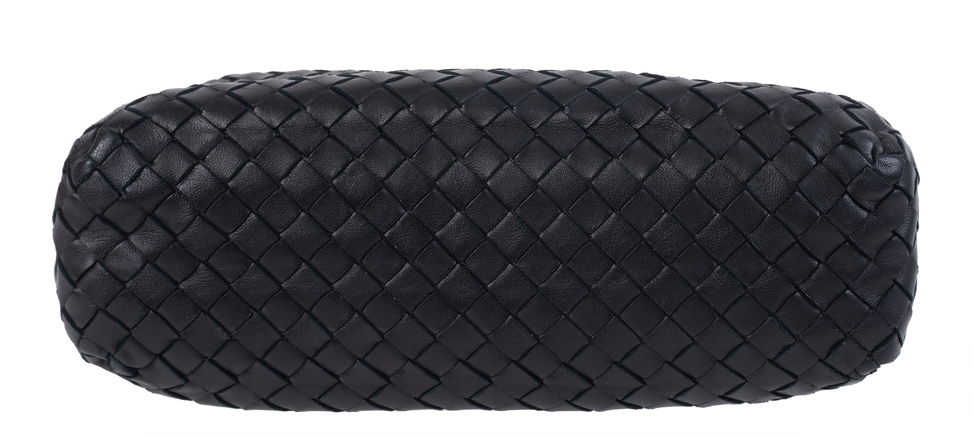 Bottega Veneta Black Intrecciato Seemless Pocket Messenger Bag