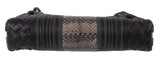 Bottega Veneta Brown Intrecciato Snakeskin Nodini Crossbody Bag