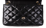 Chanel Vintage Black Quilted Coco Shoulder Bag