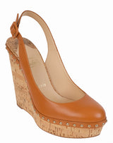 Christian Louboutin Hot Lita 140 Calf/Cork Zeppa Wedge