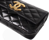 Chanel Vintage Black Quilted Coco Shoulder Bag