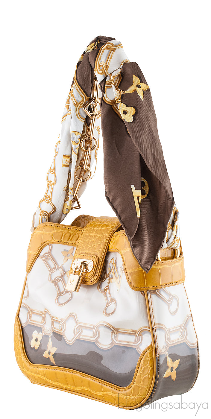 Legend Chain Monogram Silk Bag
