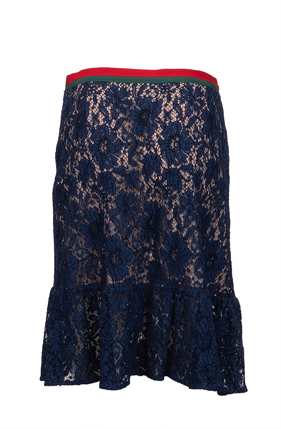 Gucci Blue Lace Mini Skirt