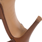 Hermes Premiere Brown Leather Sandals 37