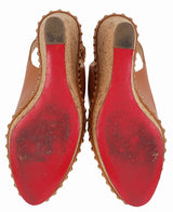 Christian Louboutin Hot Lita 140 Calf/Cork Zeppa Wedge