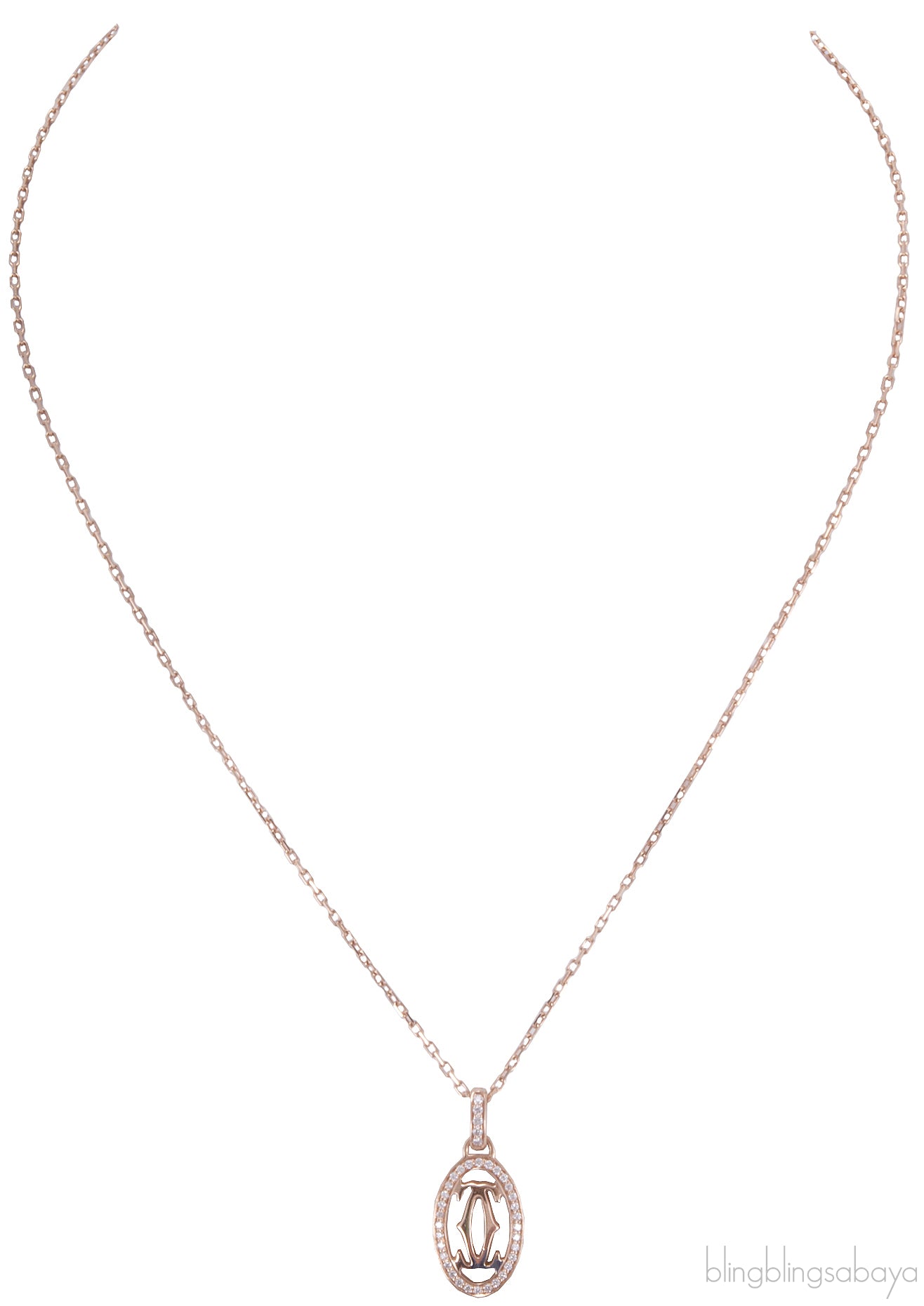 Logo Double C Diamond Necklace