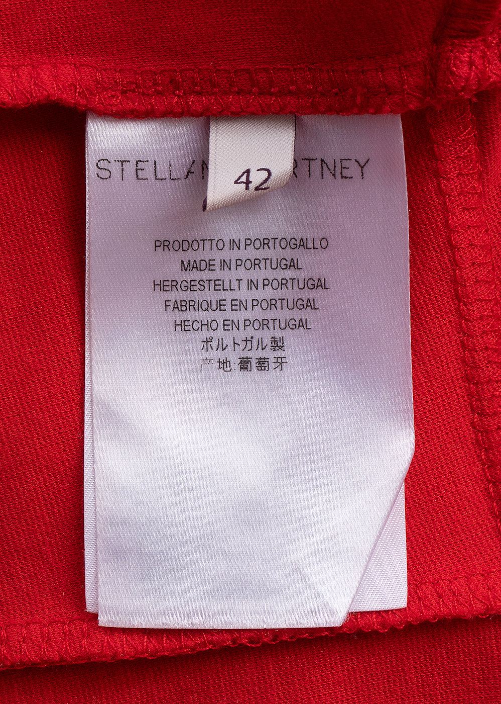 Stella McCartney Red Sleeveless Tailored Top