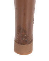 Hermes Premiere Brown Leather Sandals 37