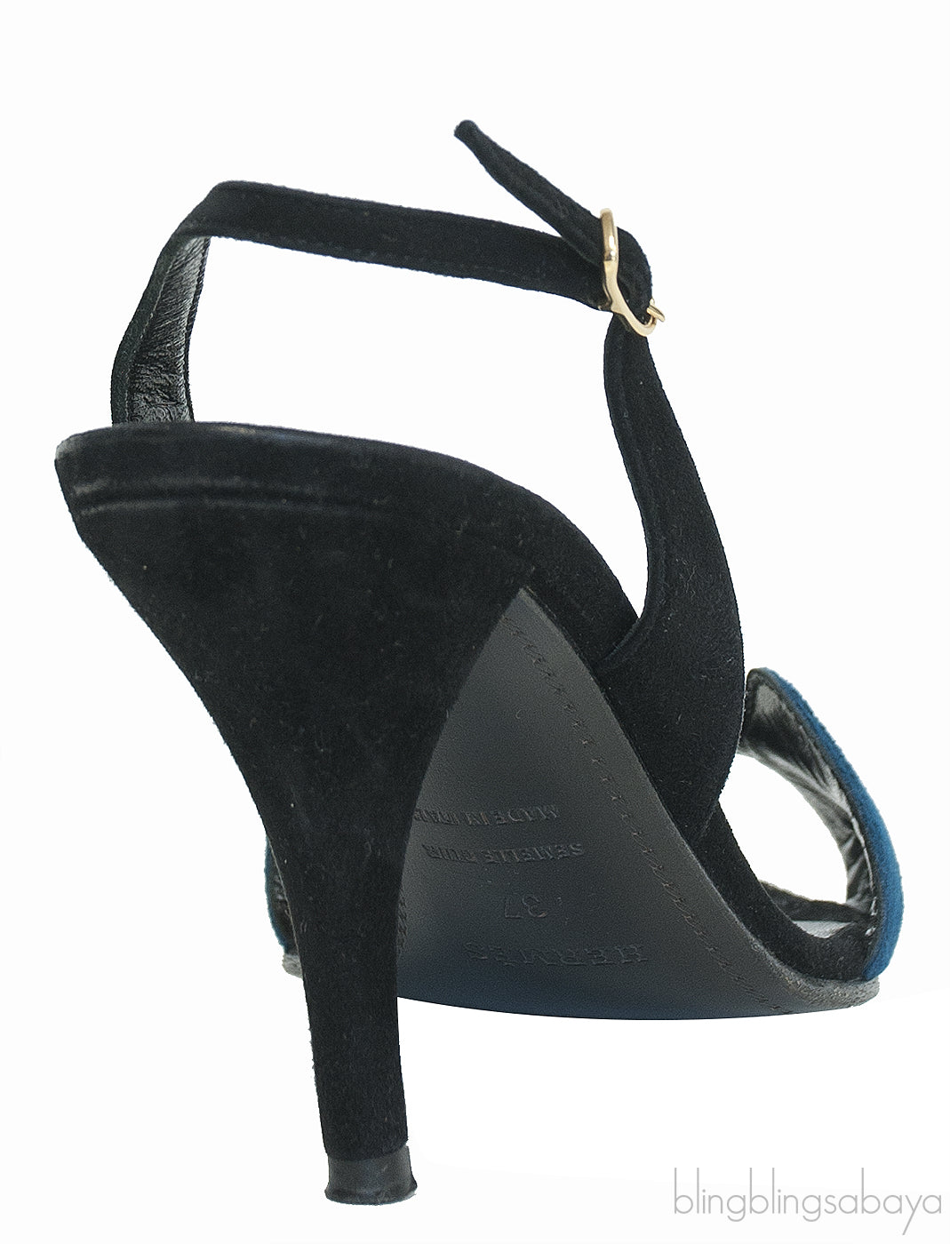 Bi-color Suede Night 90 Sandals