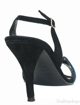 Bi-color Suede Night 90 Sandals