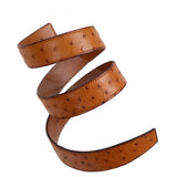 Hermes Vintage Ostrich 32 mm Leather Belt Strap