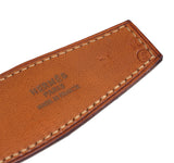 Hermes Vintage Ostrich 32 mm Leather Belt Strap