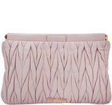 Nude Matelasse Leather Clutch
