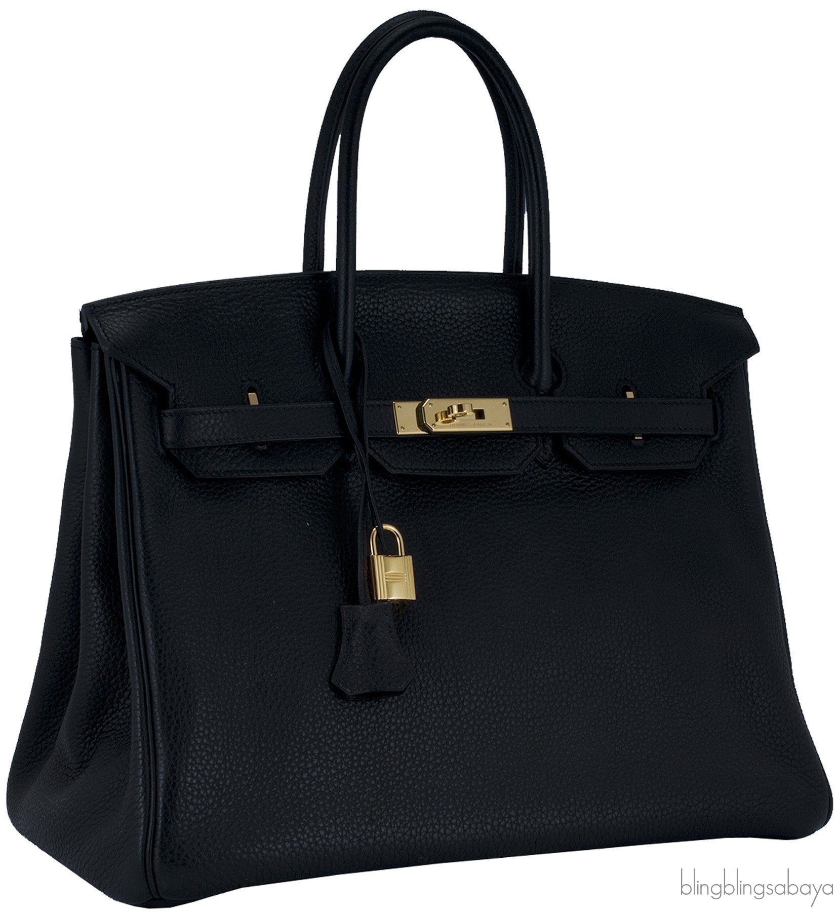 Birkin 35 Black Taurillon Clem GHW
