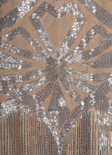 Mesh Bead Embellished Dress