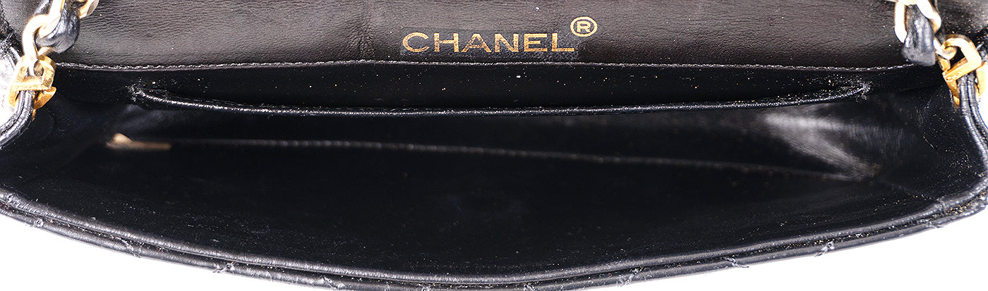 Chanel Vintage Black Quilted Coco Shoulder Bag