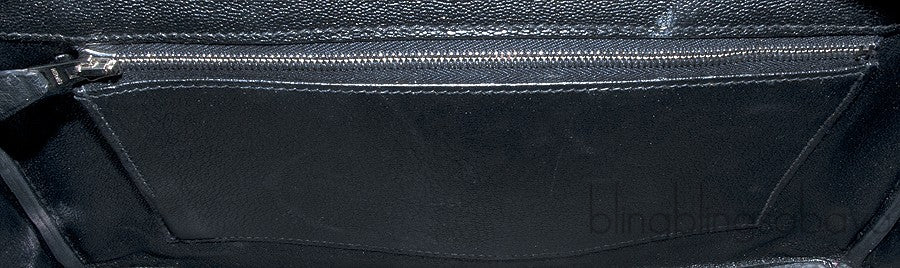 Birkin 30 Black Ostrich PHW
