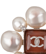 Pearl CC Brooch