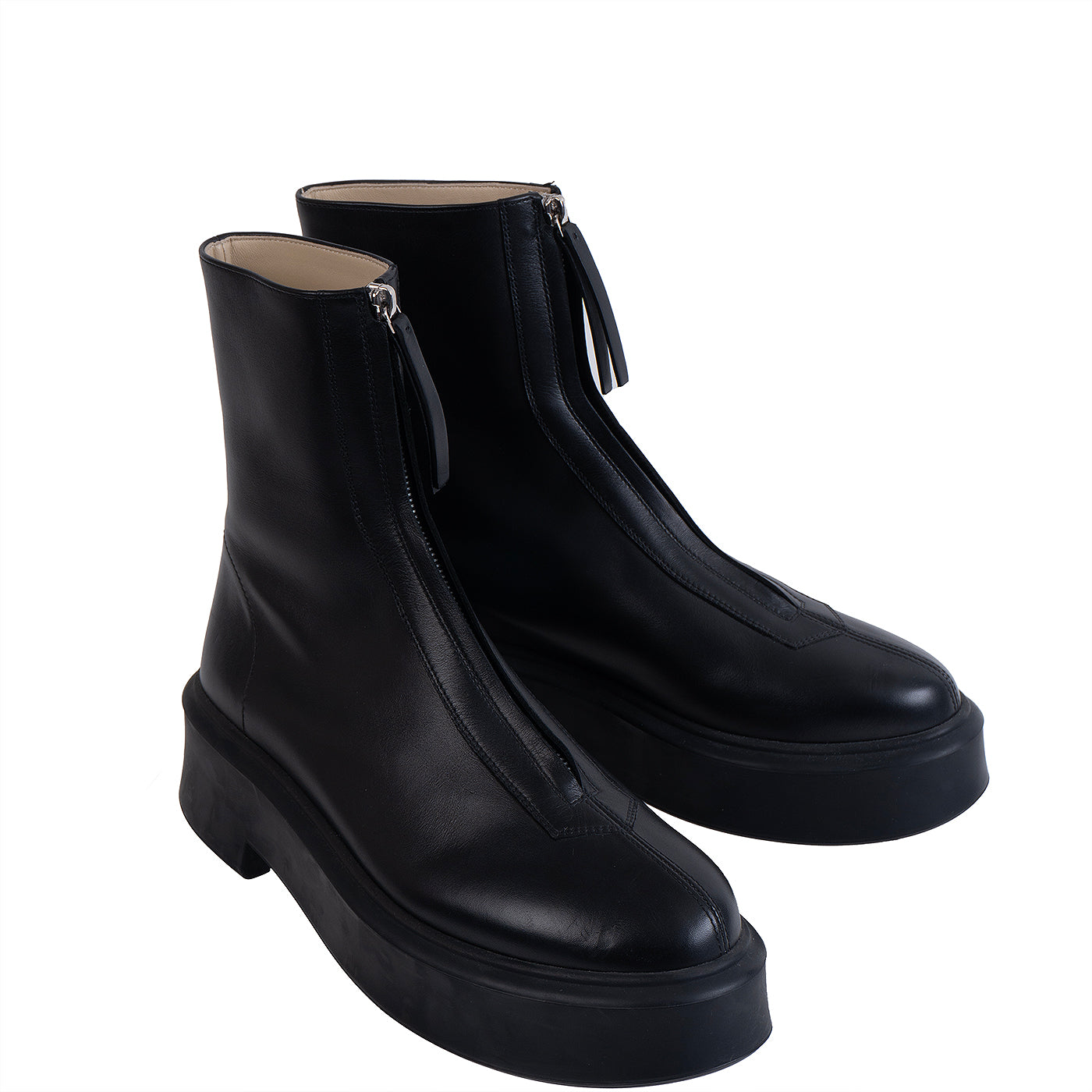 The Row Black Zipped Boots 41