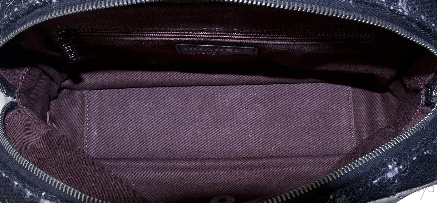 Etoupe Quilted Tweed Bag