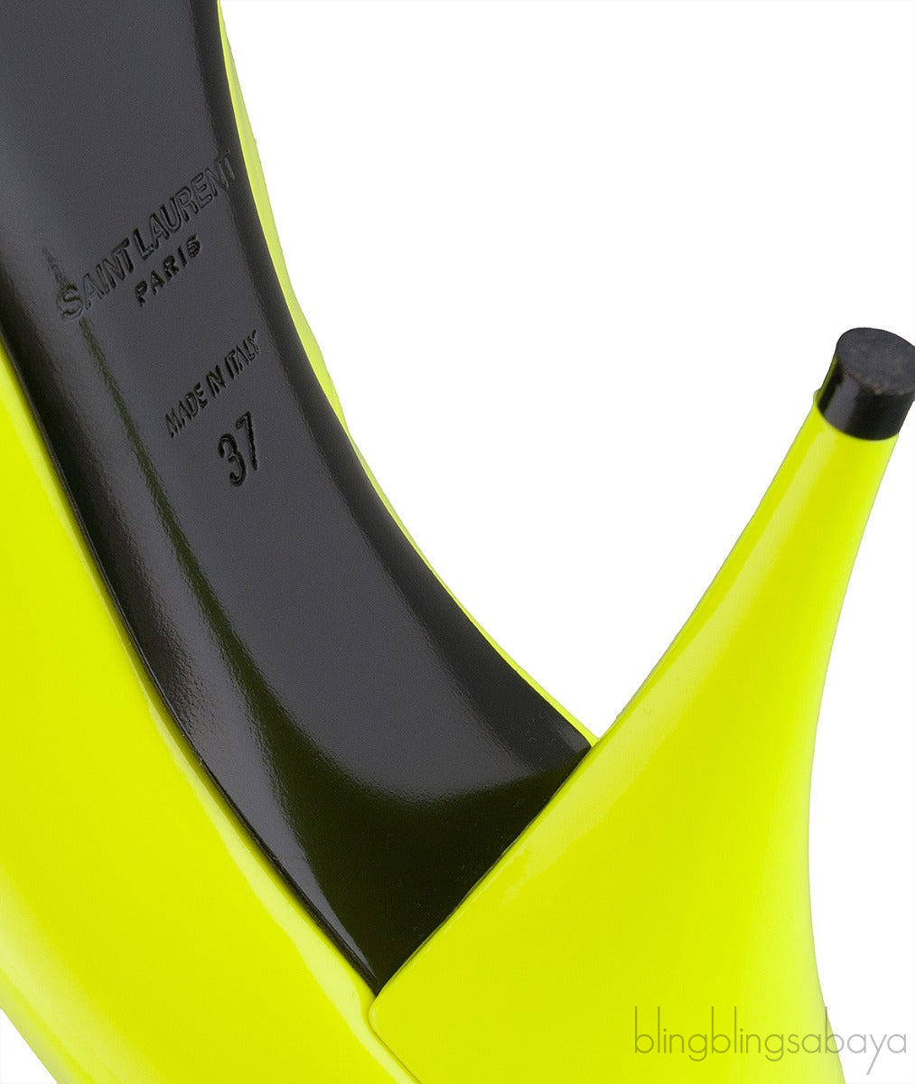 Neon Green Pointed Toe Heels