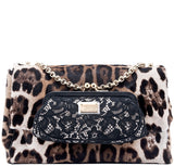 Leopard Pony Hair Shoulder Bag