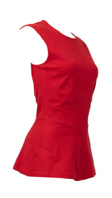 Stella McCartney Red Sleeveless Tailored Top