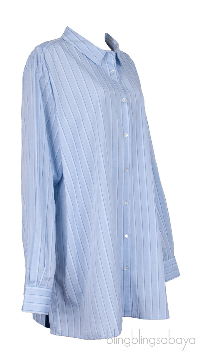 Light Blue Stripe Long Sleeve Shirt