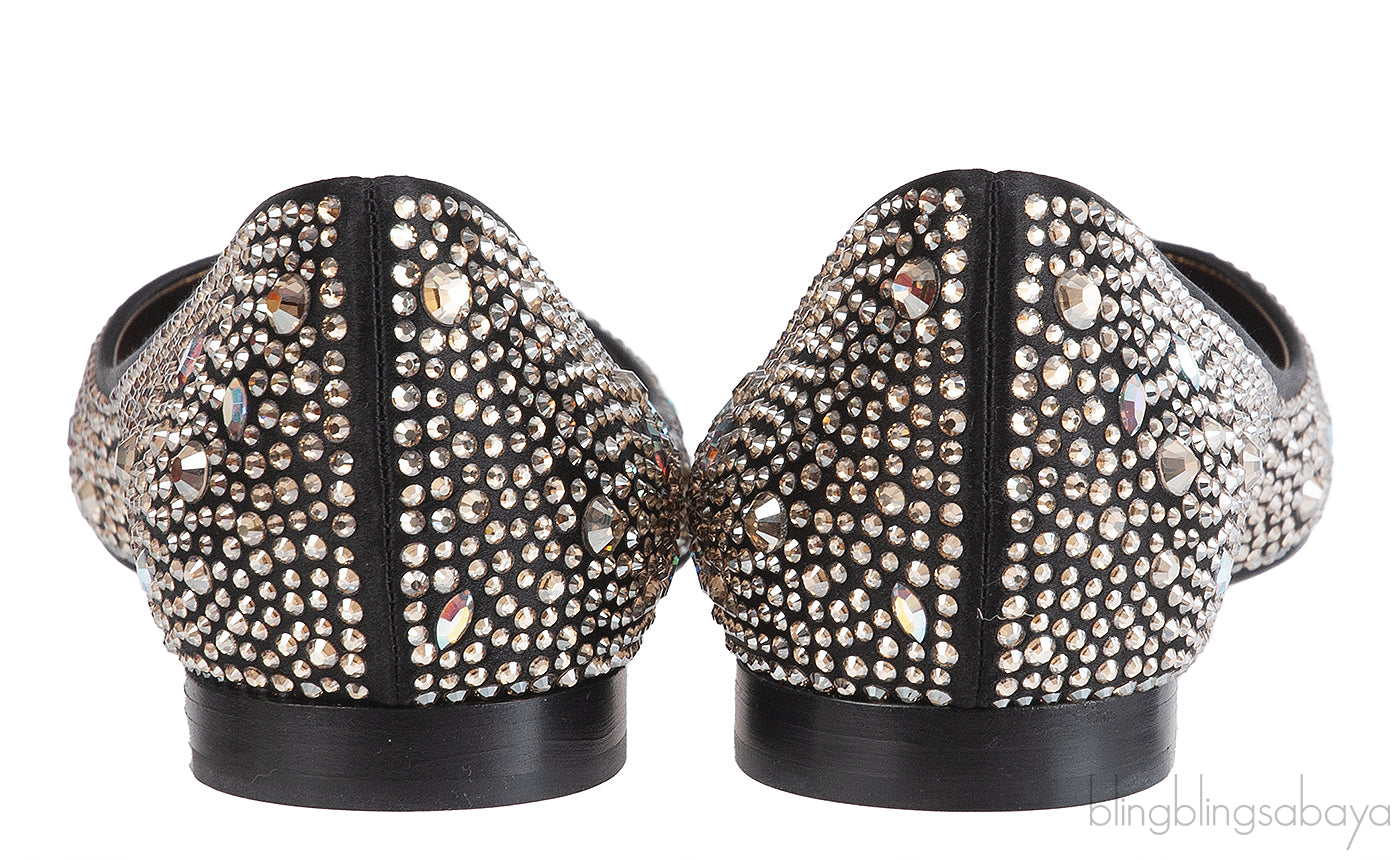 Gina Allegra Crystal Ballerina Flats