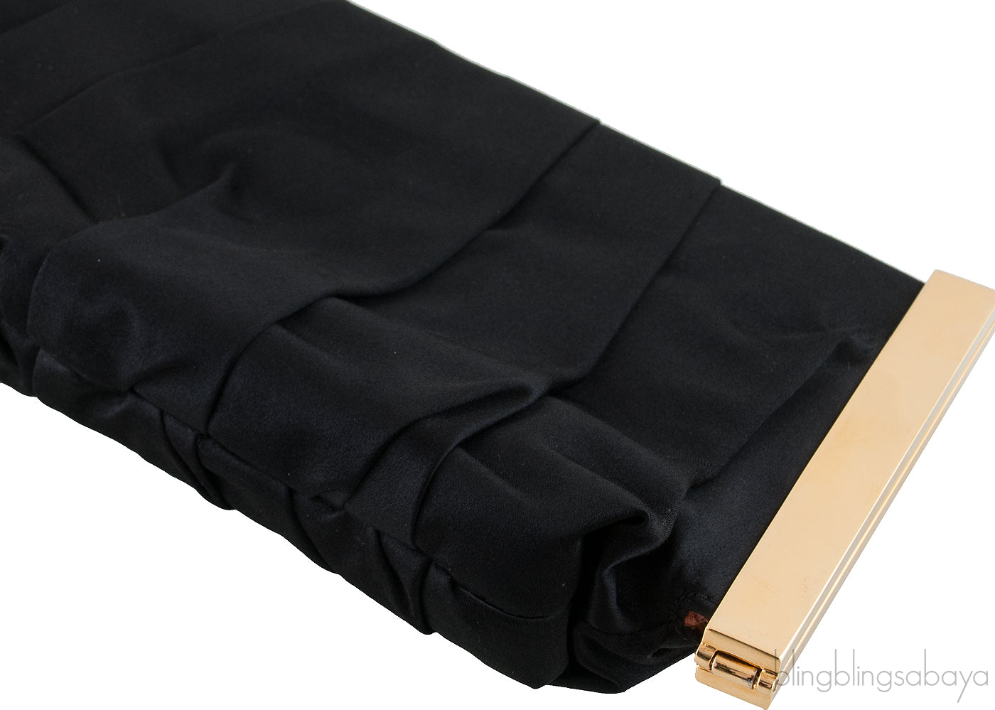 Dolce & Gabbana Miss Lady Black Satin Clutch