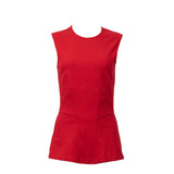 Stella McCartney Red Sleeveless Tailored Top