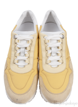 Loro Piana My Wind Microfibre Yellow Sneakers