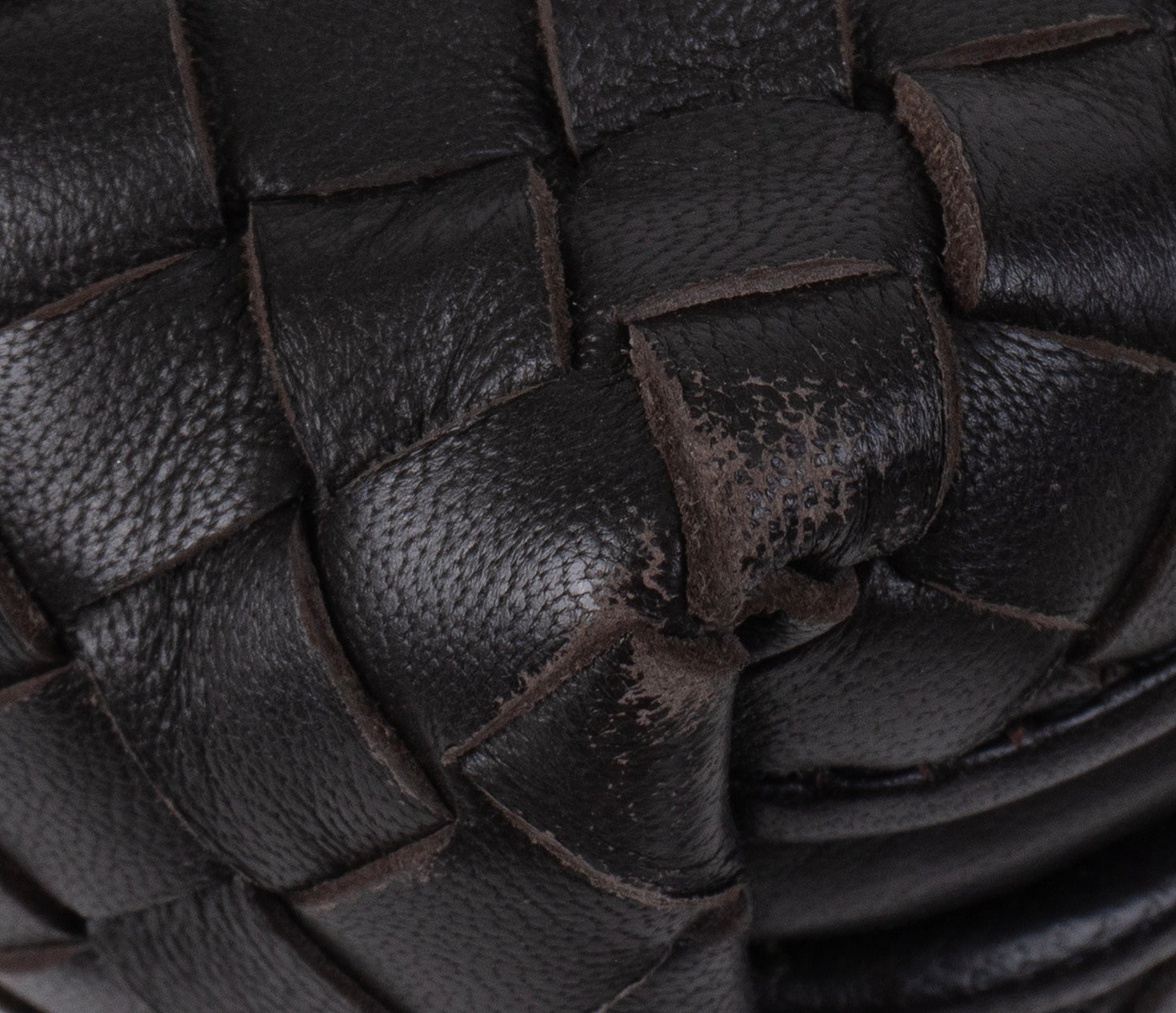 Bottega Veneta Brown Intrecciato Snakeskin Nodini Crossbody Bag