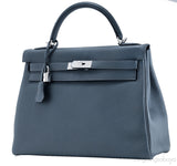 Kelly 32 Blue Orage Togo