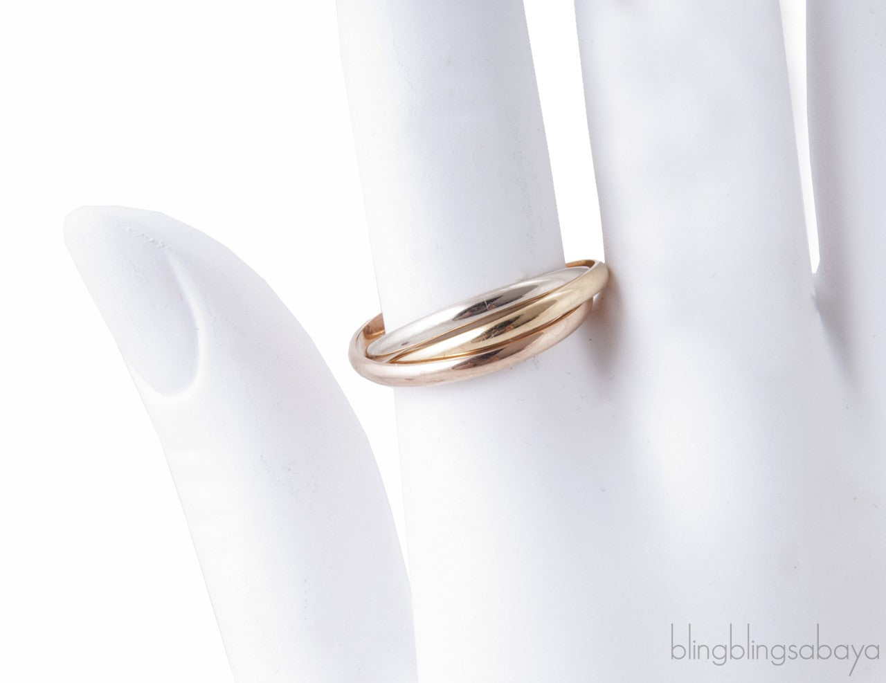 Tricolor Gold Trinity Ring