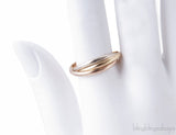 Tricolor Gold Trinity Ring