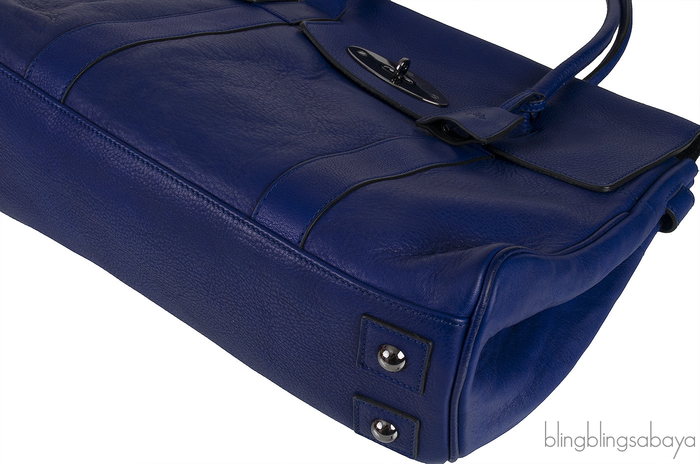 Mulberry Bayswater Blue Top Handle Bag