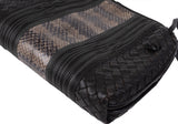 Bottega Veneta Brown Intrecciato Snakeskin Nodini Crossbody Bag
