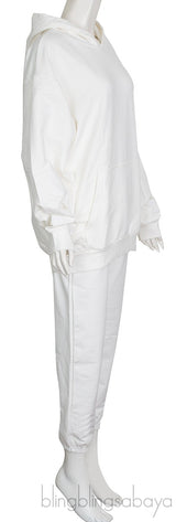 White Hoodie & Trouser