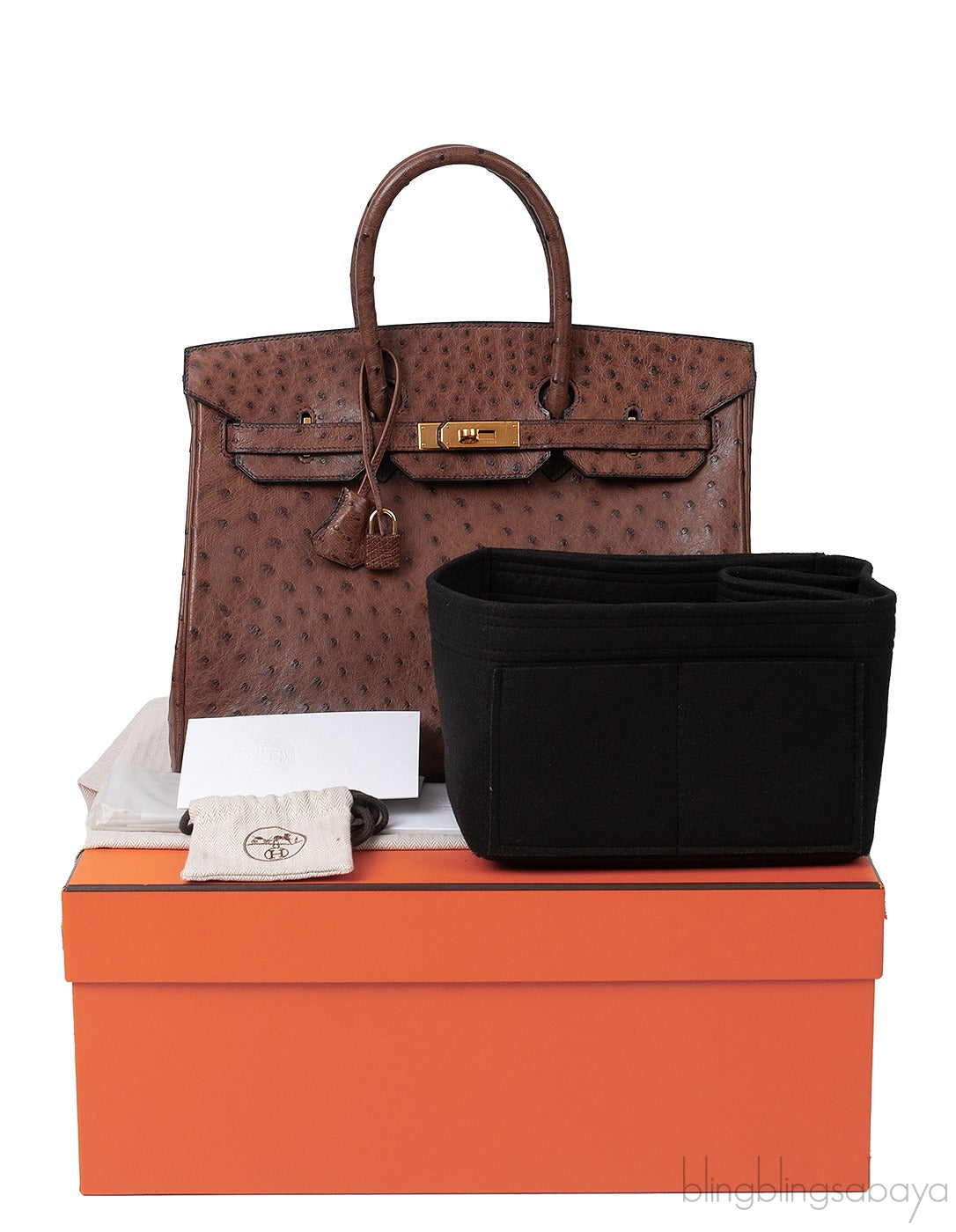 Hermes Vintage Birkin 35 Brown Ostrich GHW