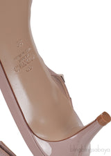 Spike Rockstud Nude Slingback Mini Heels