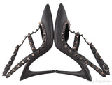 So Black Rockstud Heels