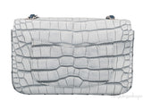 Grey Bi-Color Croc Mini Bag