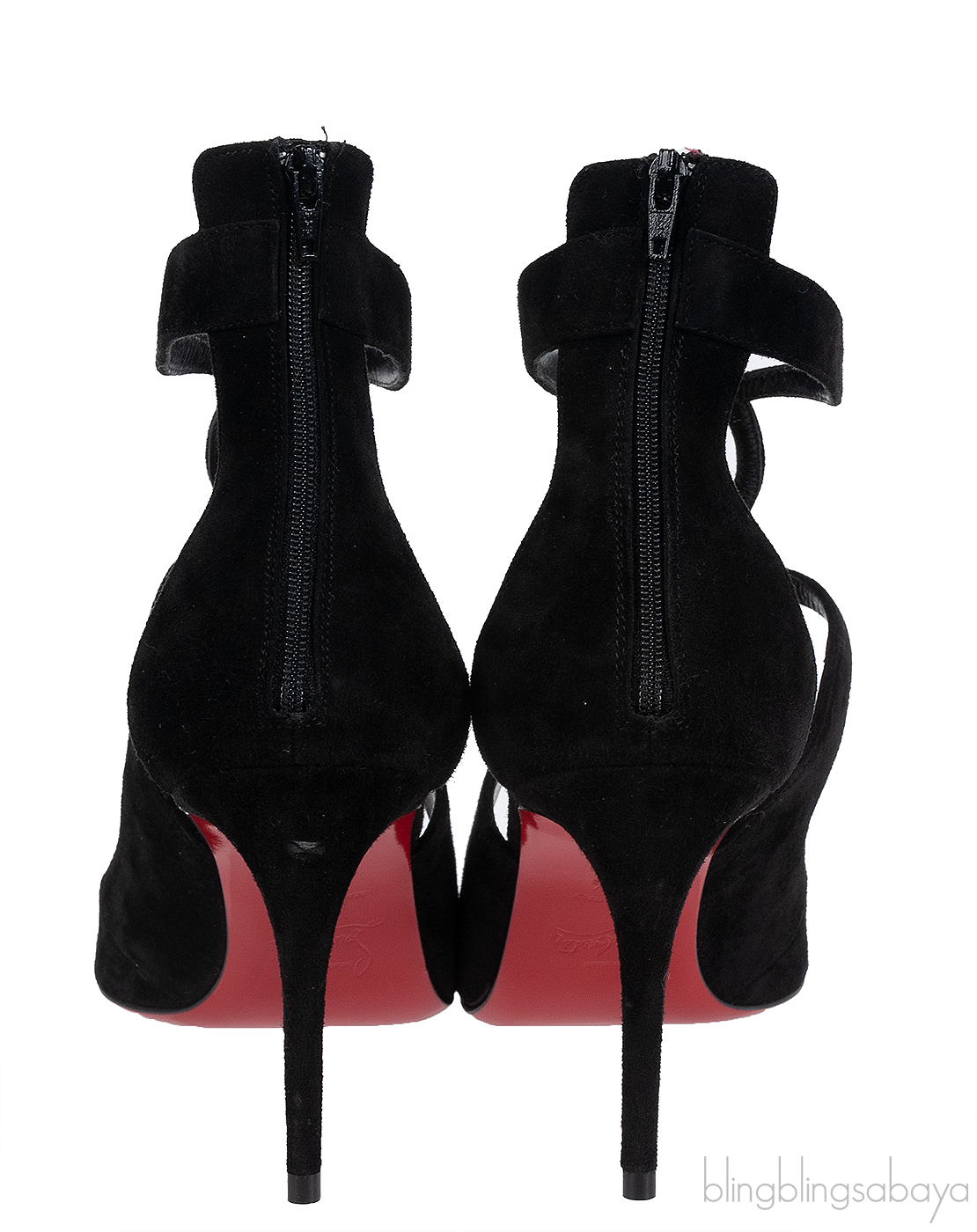 Christian Louboutin Rosas 85 Black Suede Heels