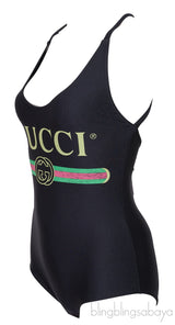 Black Sparkling Stretch Swimsuit